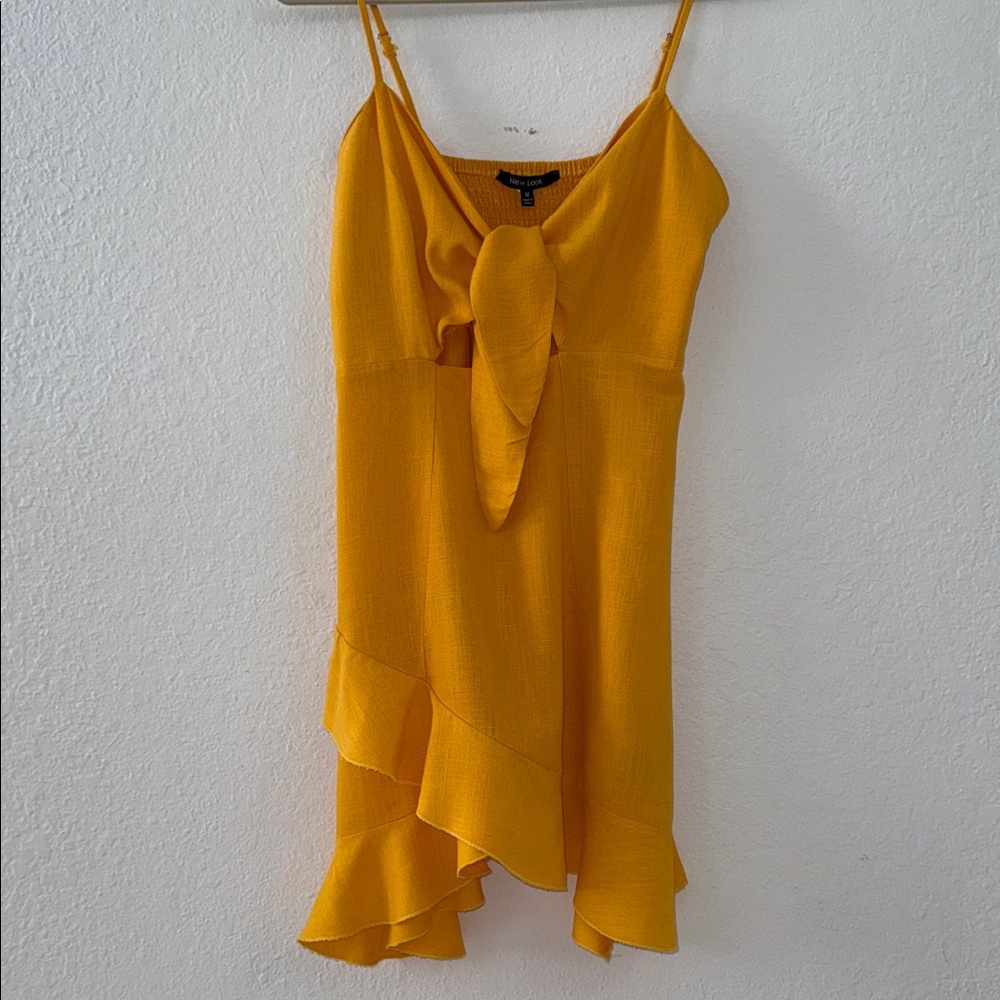 New Look Yellow Asymmetrical Dress